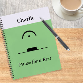 音楽ユーモア休息の間おもしろい隔 ノートブック