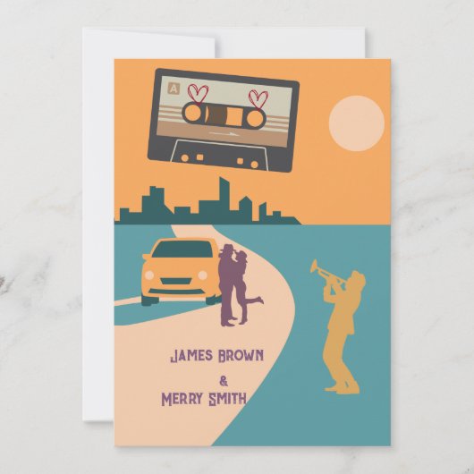 音楽ラブソングカセットOrange City 結婚's 招待状 (正面)