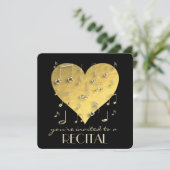 音楽リサイタル黄金のハートとノート 招待状 (スタンド正面)