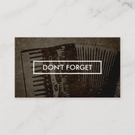 音楽レッスンのアポイントメントのアラーム 予約カード