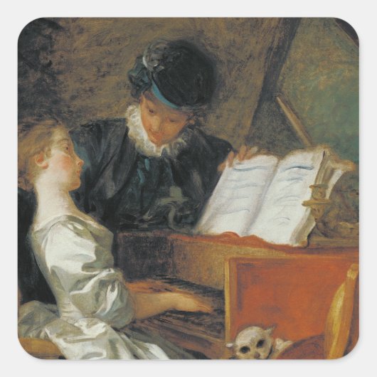 音楽レッスン スクエアシール (正面)