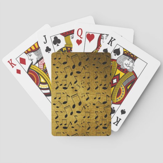 音楽レッスン，ノート トランプ (裏面)