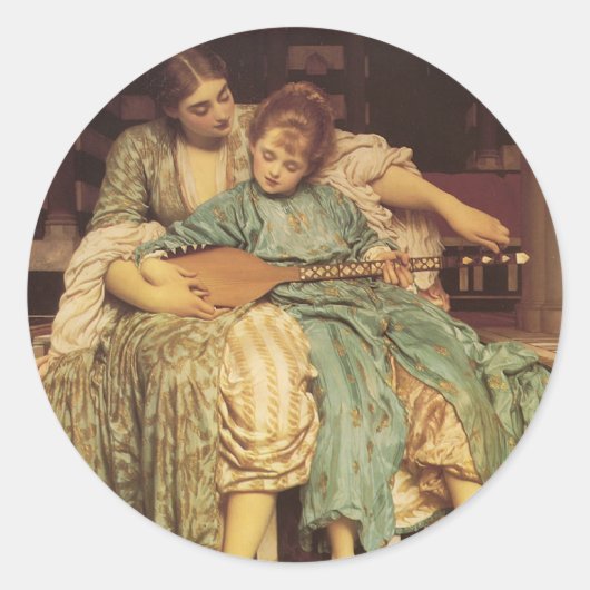 音楽レッスン ラウンドシール (正面)