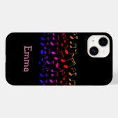 音楽レッスン,音符,オーダーメイド Case-Mate iPhoneケース (裏面 (横))