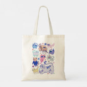 音楽レトロアドベンチャータイムおもしろいグラフィックギフト トートバッグ (裏面)