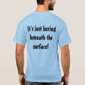 音楽ロックは死んでいない…表面下に埋もれている Tシャツ (裏面)