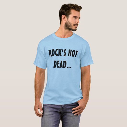 音楽ロックは死んでいない…表面下に埋もれている Tシャツ (正面フル)
