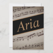 音楽ロマンス招待状 招待状 (裏面)