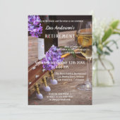 音楽ワインと薄紫花引退招待状 招待状 (スタンド正面)