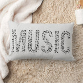 音楽ワードランバー装飾用クッション ランバークッション (ブランケット)