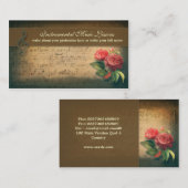 音楽ヴィンテージの名刺 名刺 (正面/裏面)