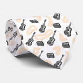 音楽ヴィンテージイラストギターラジオ1 NT ネクタイ (ロール)