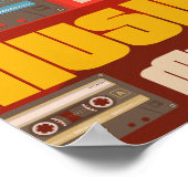 音楽ヴィンテージスタジオレトロ80sハイファイオーディオアートThr ポスター (角)