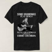 音楽ヴィンテージレトロいくつかのgrandmas遊ビンゴ実在ン tシャツ (デザイン正面)