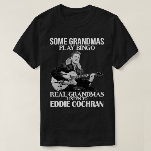 音楽ヴィンテージレトロいくつかのgrandmas遊ビンゴ実在ン tシャツ (デザイン正面)