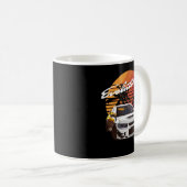 音楽ヴィンテージレトロ三菱エヴォスム コーヒーマグカップ (正面右)