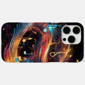 音楽万華鏡のように千変万化するパターン Case-Mate iPhoneケース (裏面 (横))