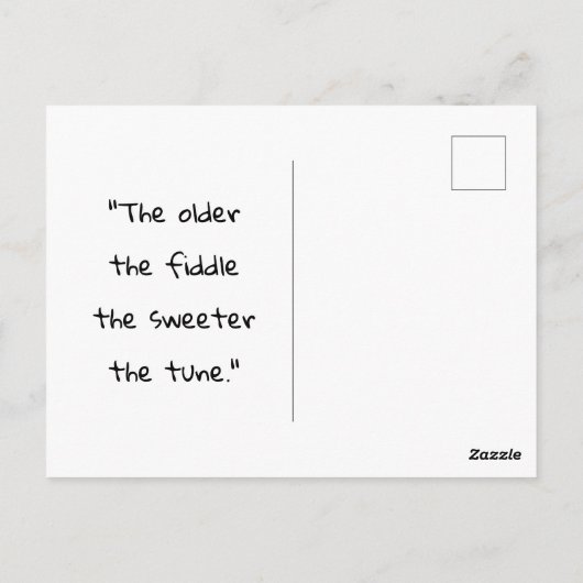 音楽与えは宇宙への魂、プラトン引用文 ポストカード (裏面)