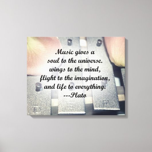 音楽与えソウルベルバラデザイン キャンバスプリント (正面)