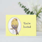 音楽与えマイソウルウィング引用文バード誕生日 招待状 (スタンド正面)