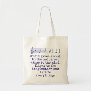 音楽与えA Soul – 音楽引用文 トートバッグ