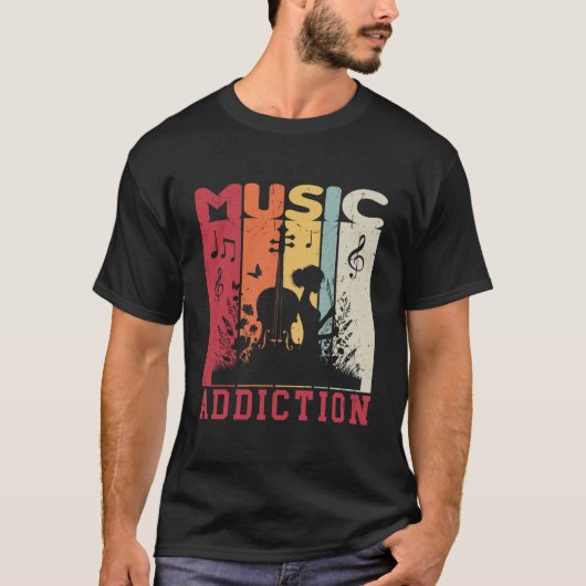音楽中毒 Tシャツ (正面)