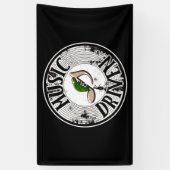 音楽主導のバナー 横断幕 (縦)