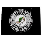 音楽主導の大きな抱き枕 ラージペーパーバッグ (正面)