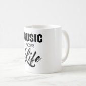 音楽人生マグカップ コーヒーマグカップ (正面右)