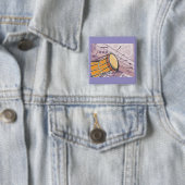 音楽伝統的ノート付きボンゴドラム 缶バッジ (インサイチュ)