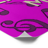 音楽保のポスタ ポスター (角)