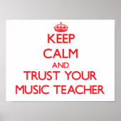 音楽保先生を落ち着いて信頼する ポスター (正面)