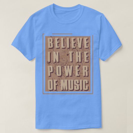 音楽信じの力の中で Tシャツ (デザイン正面)