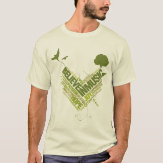 音楽信じグラフィックTで Tシャツ