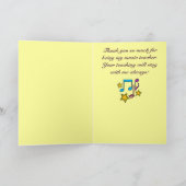 音楽先生ありがとうございました サンキューカード (内部)