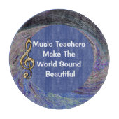 音楽先生ありがとうブルースパイラル感謝 カッティングボード (正面)