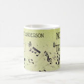 音楽先生おもしろいのジョーク |名前テンプレートCo コーヒーマグカップ (中央)