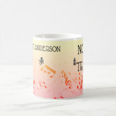 音楽先生おもしろいのジョーク |名前テンプレートCo コーヒーマグカップ (中央)