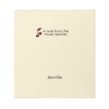 音楽先生からのノートの追加ネーム文字音楽ノート