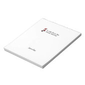 音楽先生からのノートの追加ネーム文字音楽ノート ノートパッド (回転)