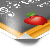 音楽先生で右のノートをヒット フォトプリント (角)