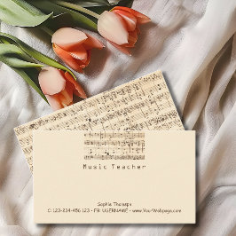 音楽先生のプライベートレッスン 名刺