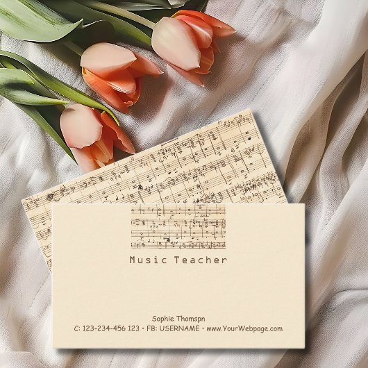 音楽先生のプライベートレッスン 名刺