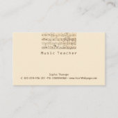 音楽先生のプライベートレッスン 名刺 (正面)