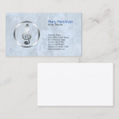 音楽先生はっきりした高音クレフ、 音符記号アイコン名刺 名刺 (正面/裏面)