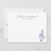 音楽先生ひな形セットノートカード ノートカード (正面)