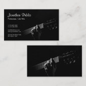 音楽先生インストラクターギターレッスンテンプレート 名刺 (正面/裏面)