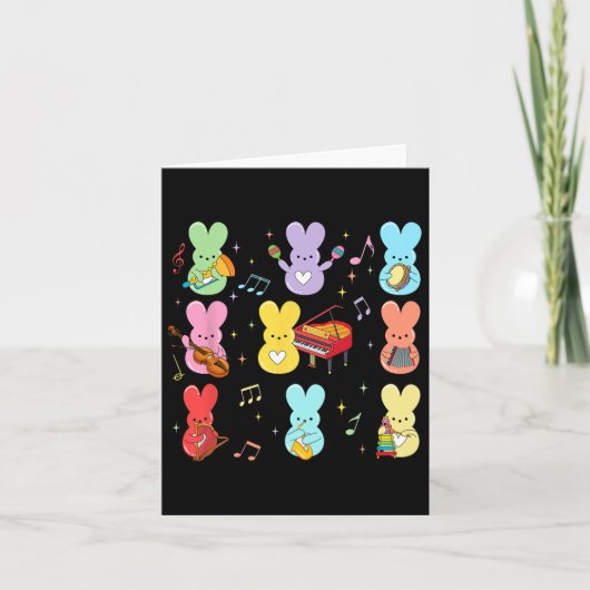 音楽先生イースターデー カード (正面)