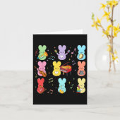 音楽先生イースターデー カード (黄色い花)