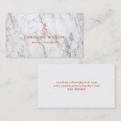 音楽先生エレガントバラ金ゴールドクレフ、 音符記号オンマーブル 名刺 (正面/裏面)